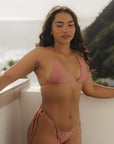 Tulum Tie Top - Dusty Rose