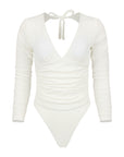 Malibu Surf Suit - Textured Floral / Cloud White