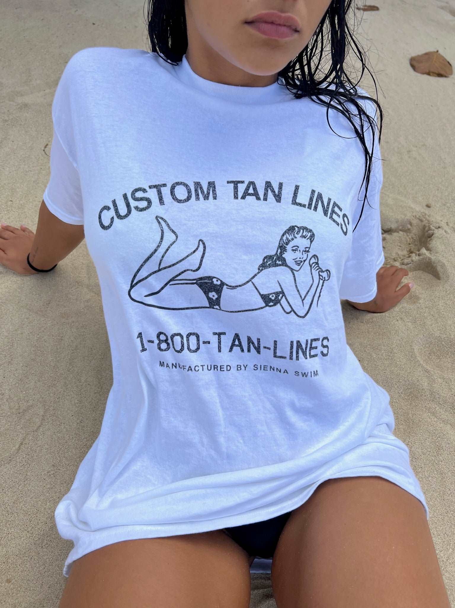 Outerwear: "Custom Tan Lines" oversized t-shirt