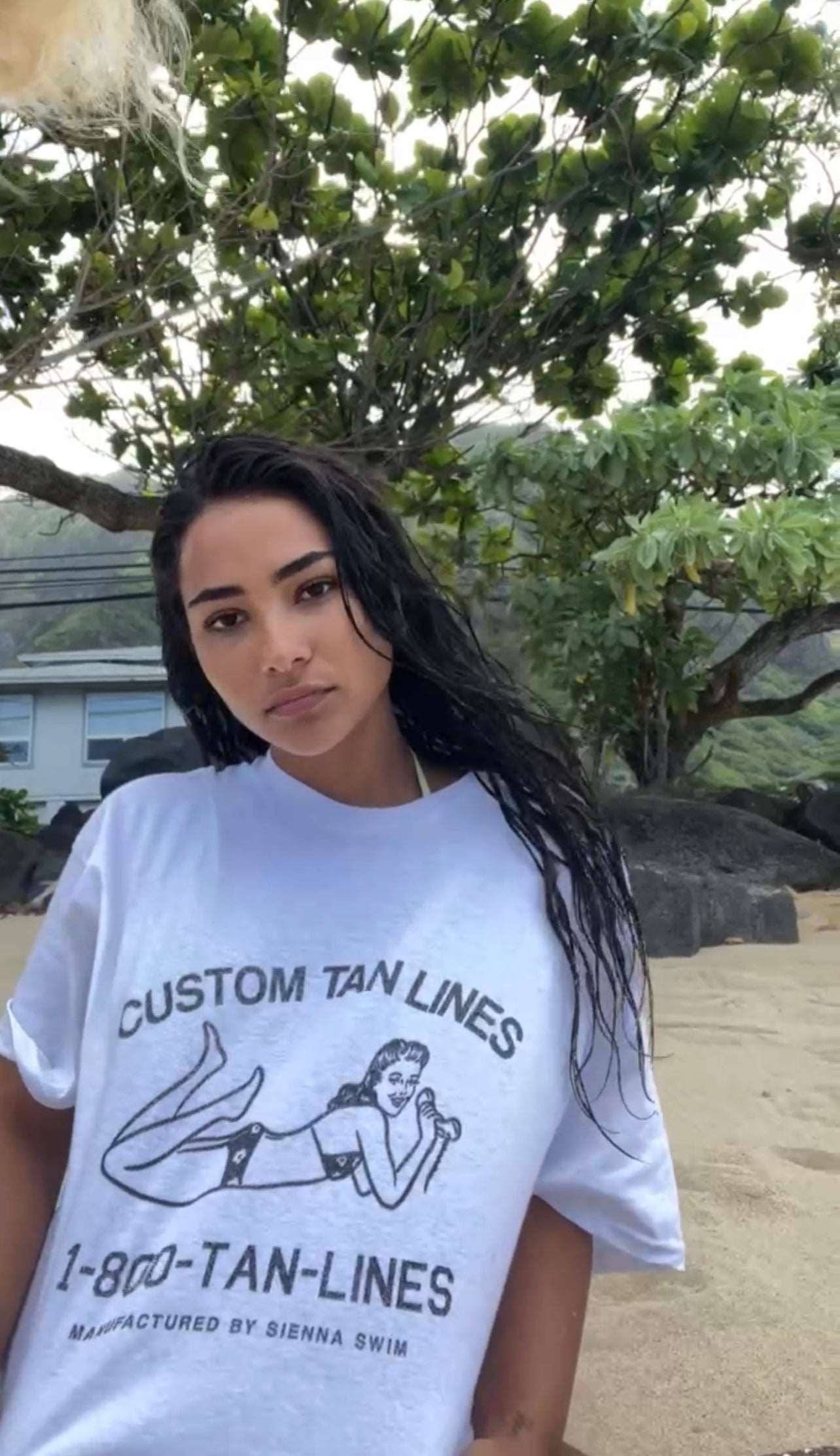 Outerwear: "Custom Tan Lines" oversized t-shirt