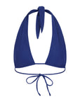 Summerland halter bikini top in Sapphire blue