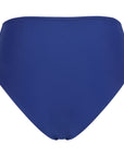 Montecito high waist bikini bottom in Sapphire blue back view