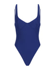 Avila blue underwire one-piece swimsuit in Sapphire