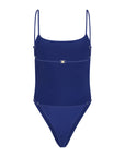 Tropez one piece swimsuit in Sapphire blue back view