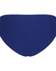 Back view of Trestles bikini bottom in Sapphire blue featuring full coverage and smooth Italian Vita fabric.
