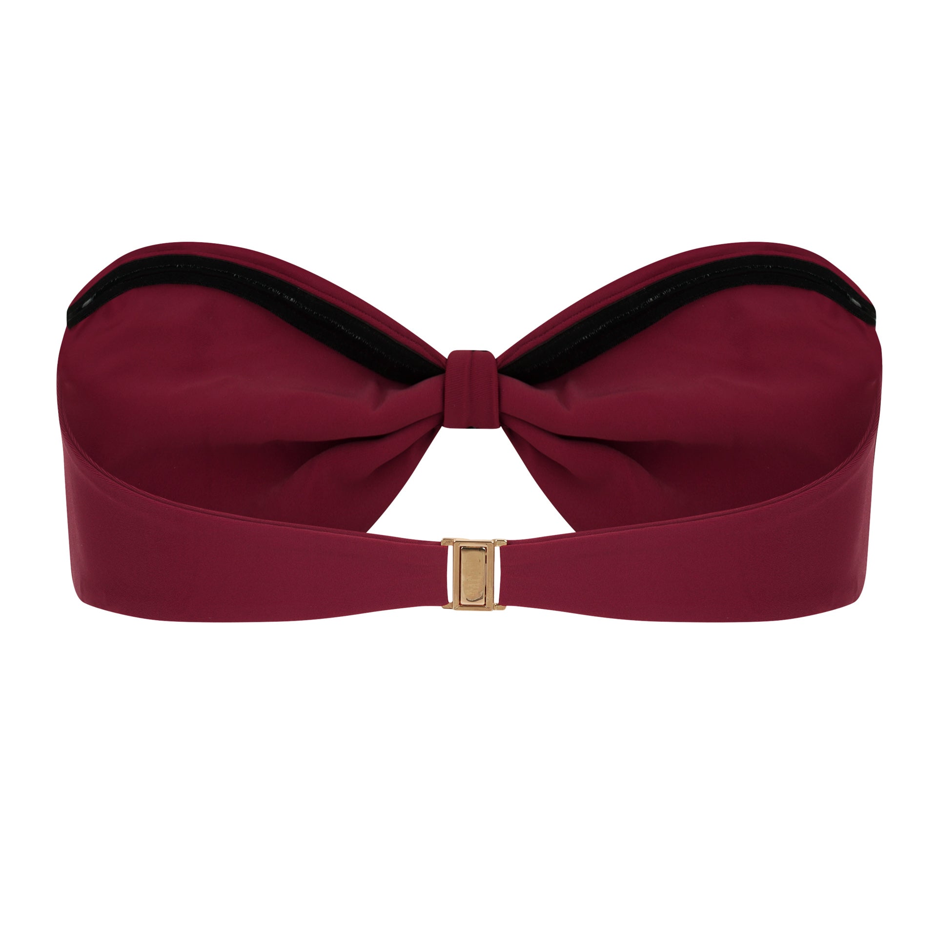 Santorini Bandeau Top - Cherry Wine