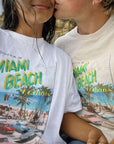 Outerwear: "Postcards from Miami" oversized t-shirt