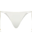 Tulum Tie Bottom with Beads - Pearl