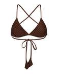 Palma Cross Top - Espresso Dots