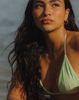 Tulum Tie Top - Aloe Terry