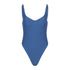 Avila blue underwire one-piece swimsuit in Steel