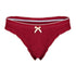 Bows Bottom - Cherry red with cream bows