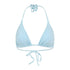 Nalo Top - Textured Floral / Sky Blue