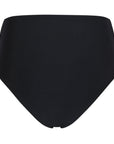 Montecito high waist bikini bottom in Black back view