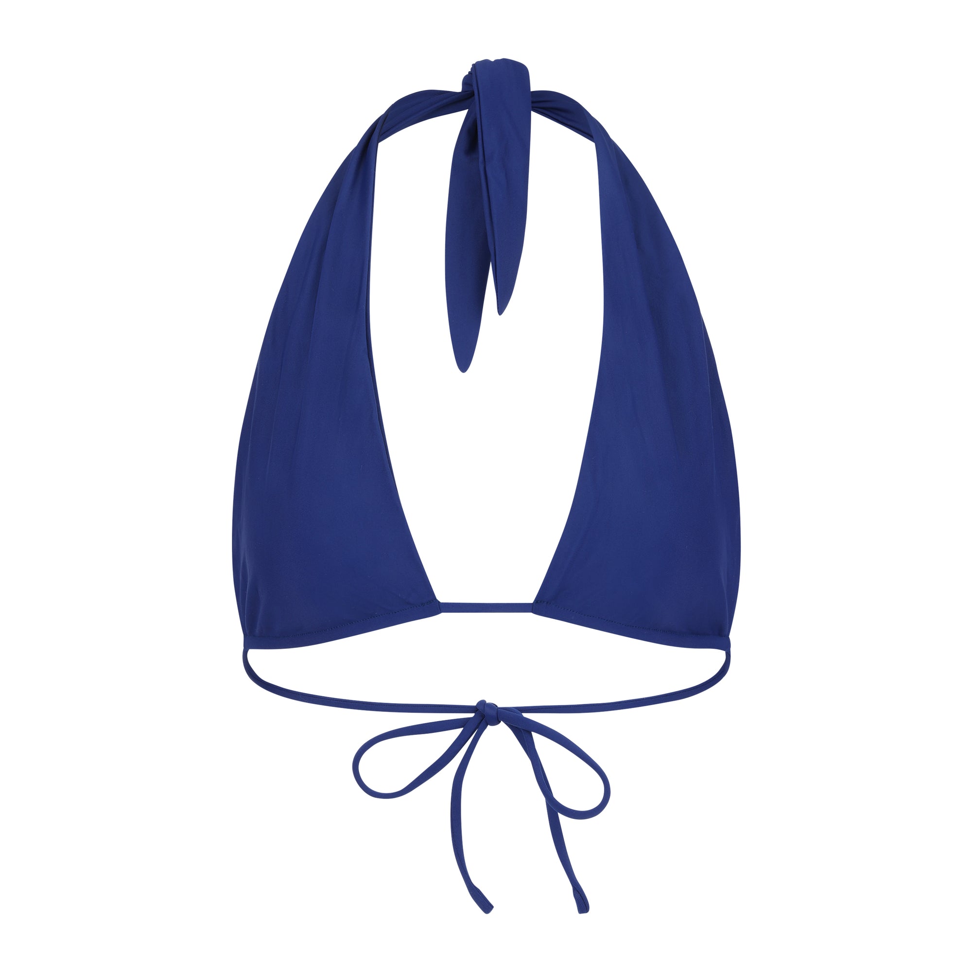 Summerland halter bikini top in Sapphire blue