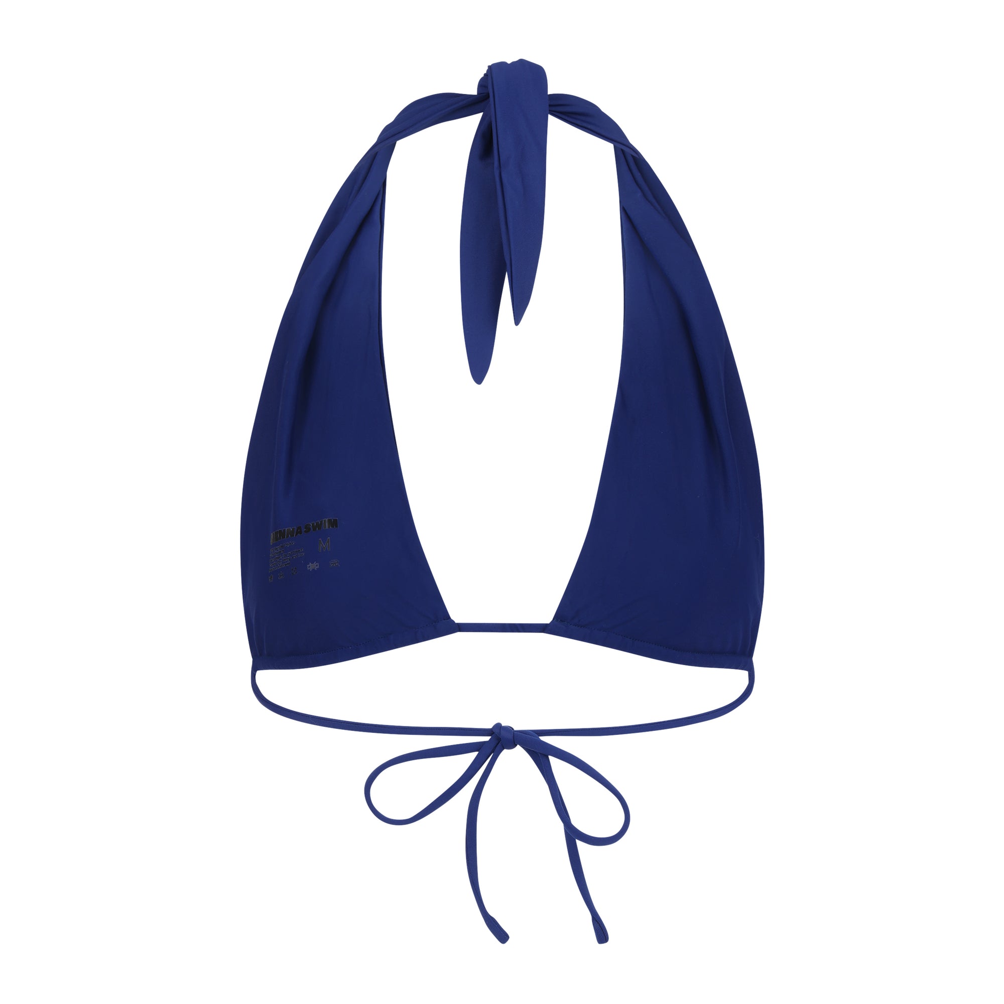 Summerland halter bikini top in Sapphire blue