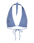 Summerland halter bikini top in Steel blue