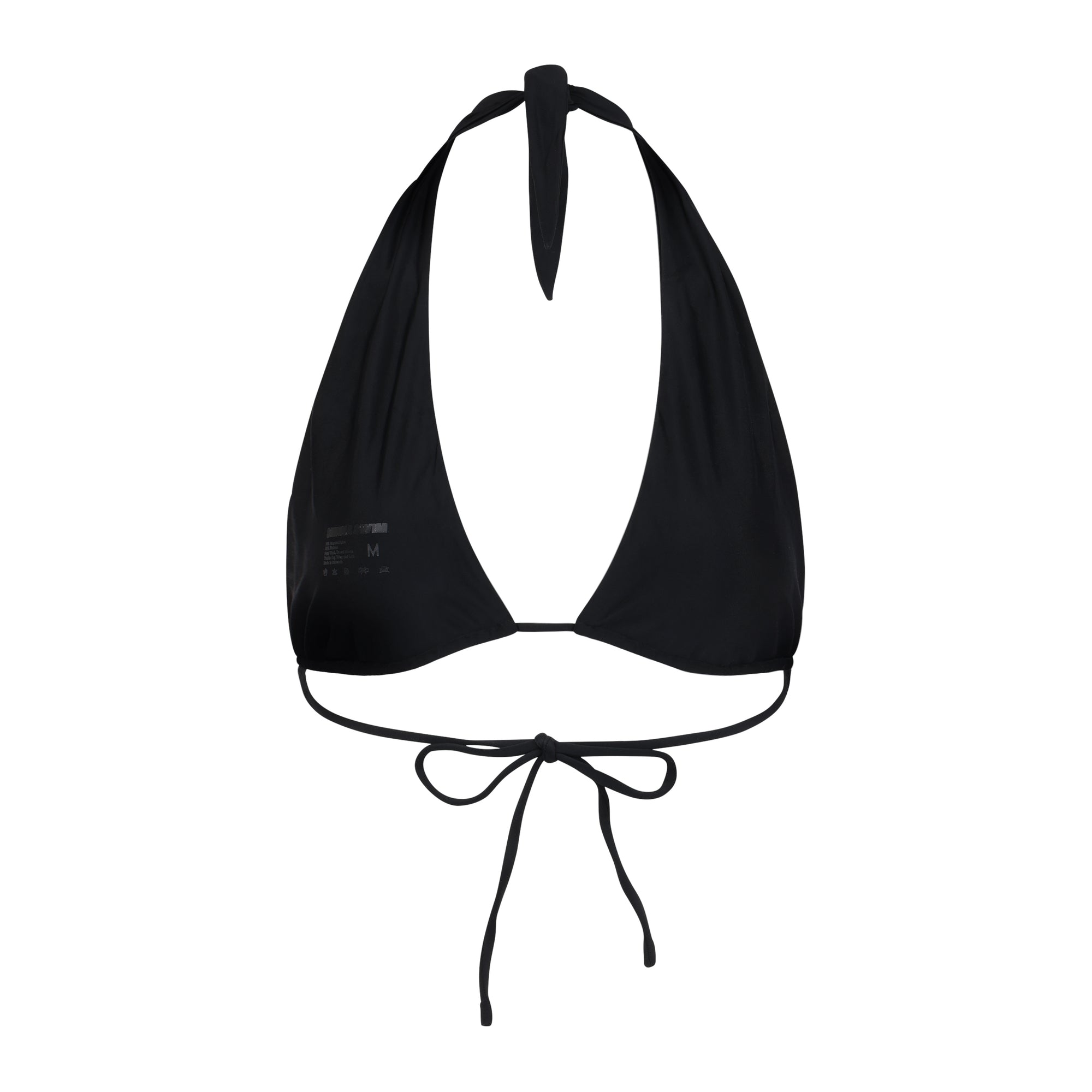 Summerland halter bikini top in Black