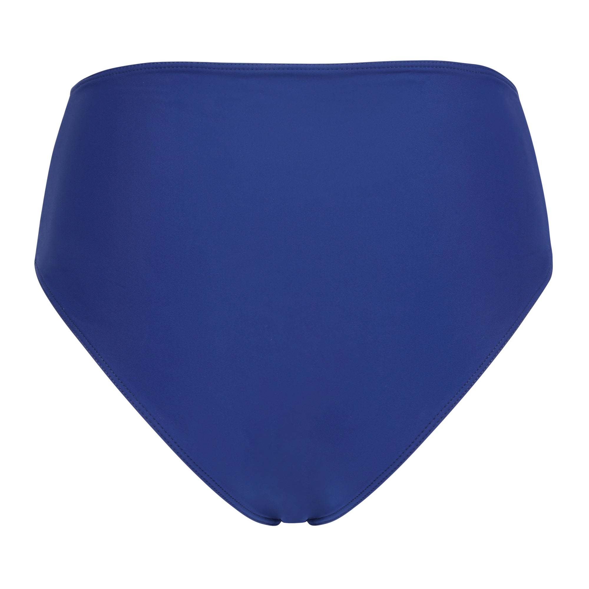 Montecito high waist bikini bottom in Sapphire blue back view
