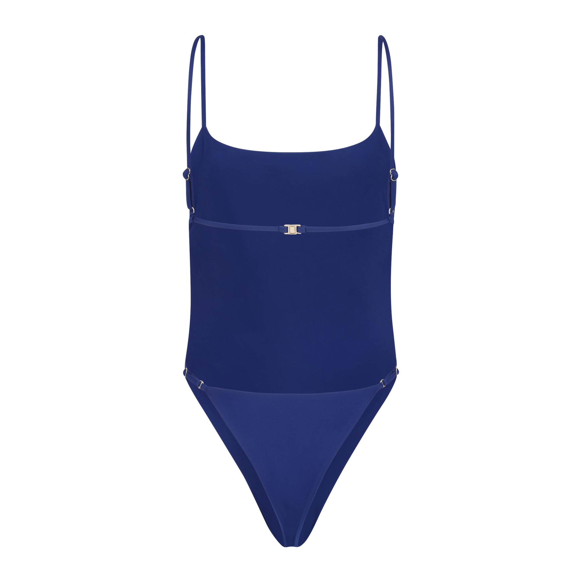 Tropez one piece swimsuit in Sapphire blue back view