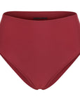 Montecito high waist bikini bottom in Cherry Wine