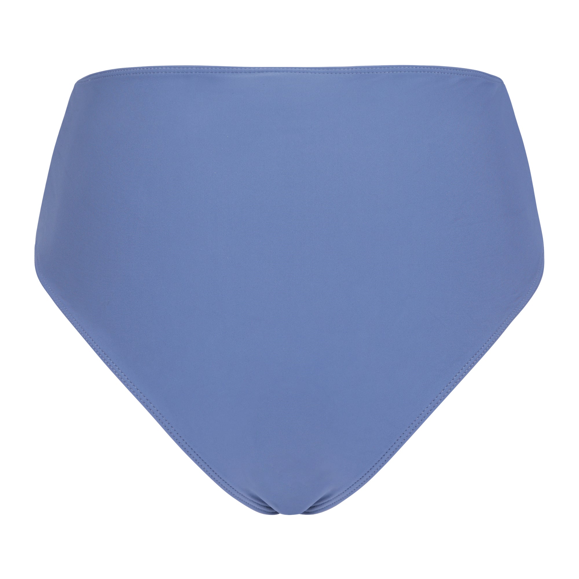 Montecito high waist bikini bottom in Steel blue back view