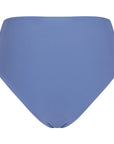 Montecito high waist bikini bottom in Steel blue back view