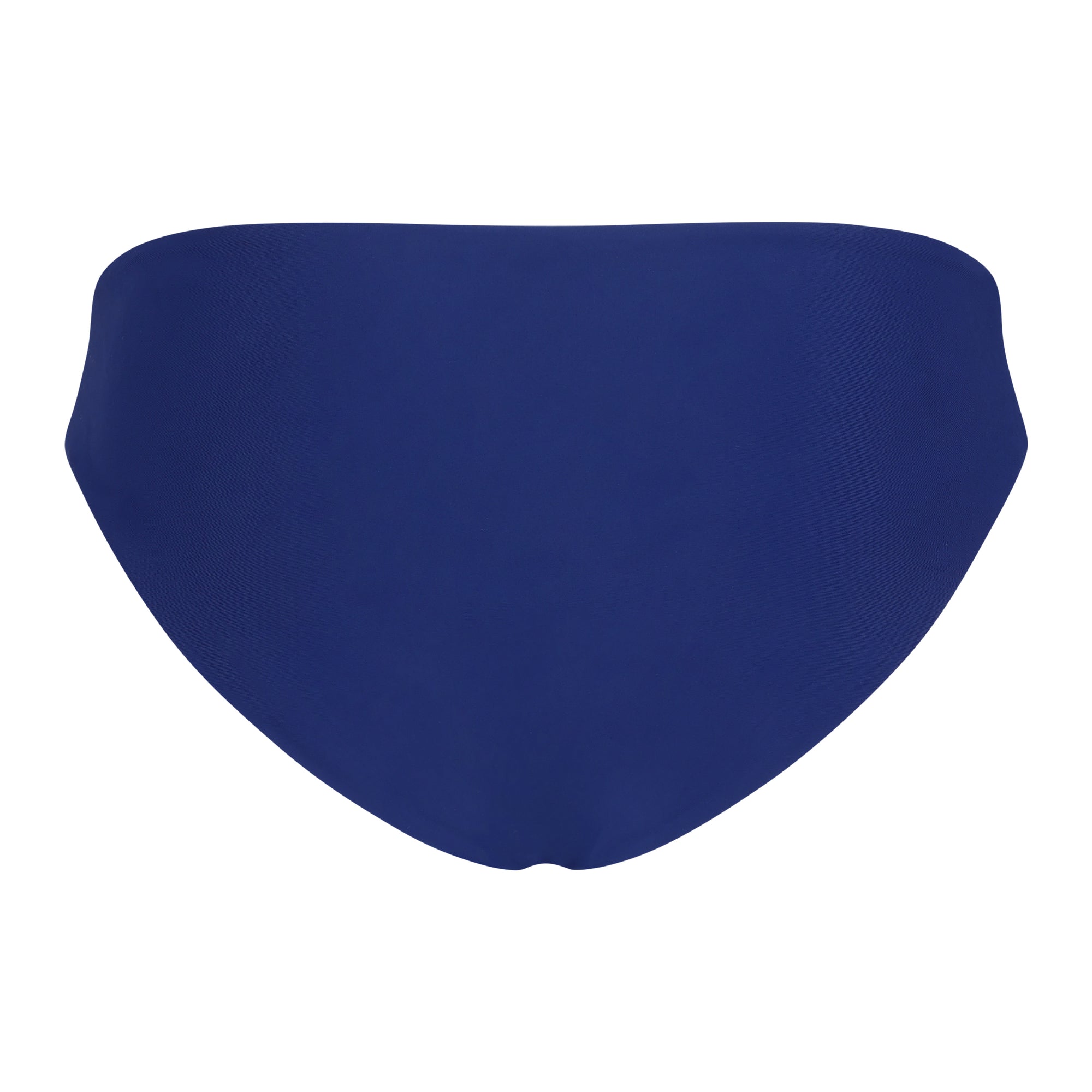 Back view of Trestles bikini bottom in Sapphire blue featuring full coverage and smooth Italian Vita fabric.