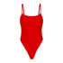 Tropez one piece swimsuit in Sangria red