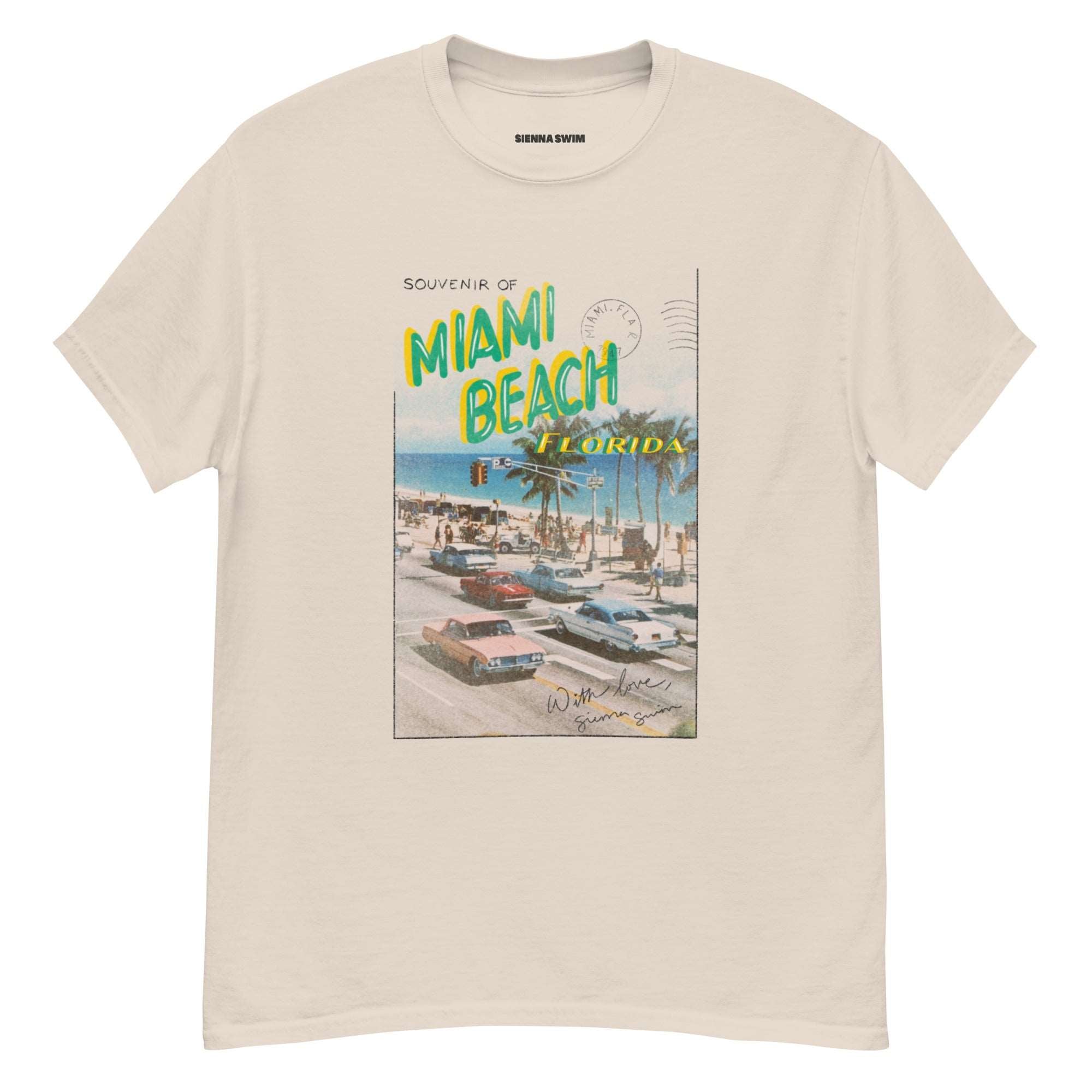 Outerwear: "Postcards from Miami" oversized t-shirt