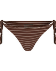 Kahana Tie Bottom - Espresso Stripes