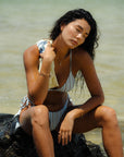 Kahana Tie Bottom - Seaglass Stripes