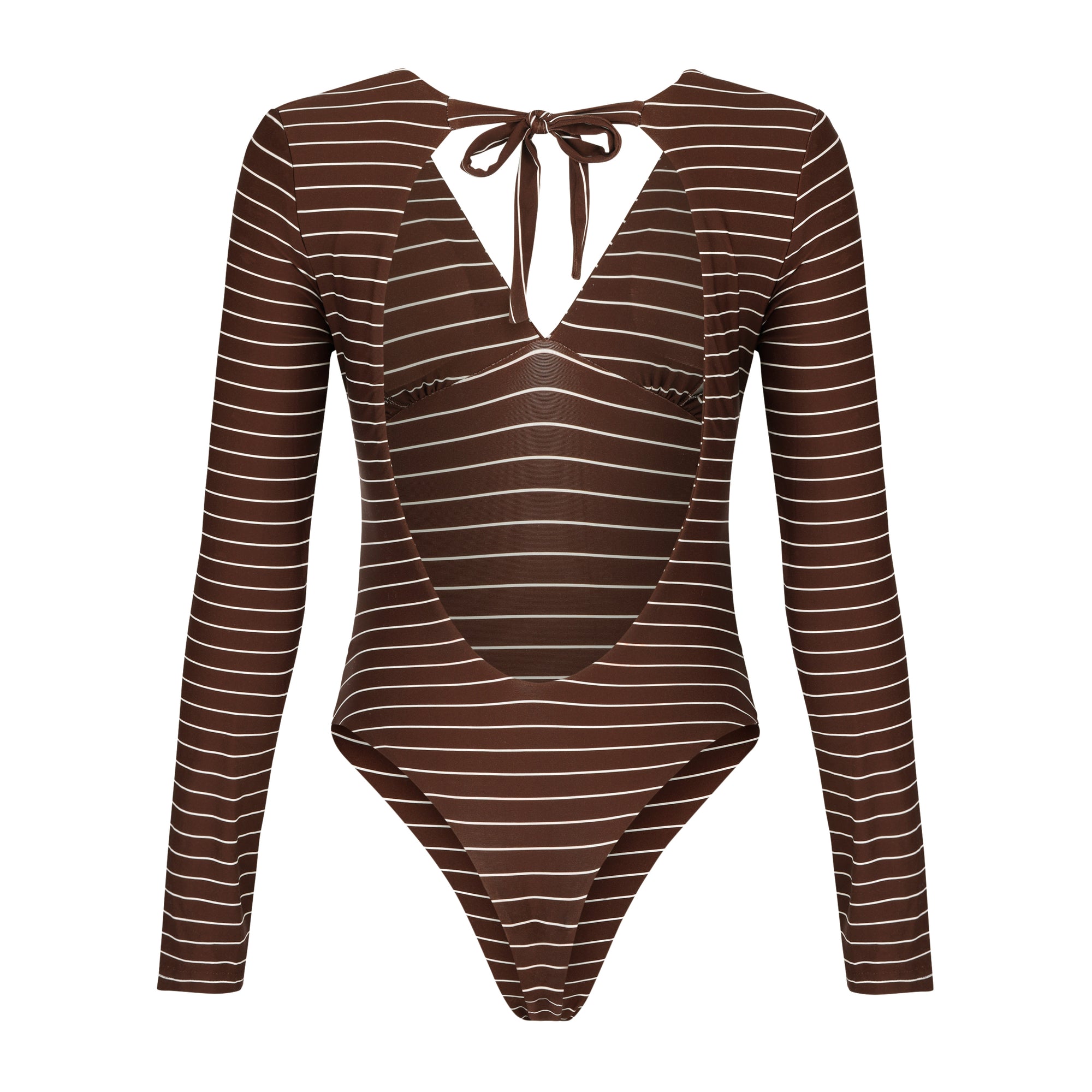 Malibu Surf Suit - Espresso Stripes