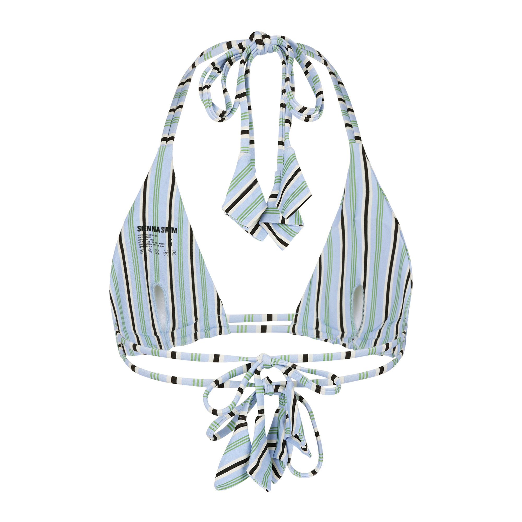 Marbella Tie Top - Seaglass Stripes