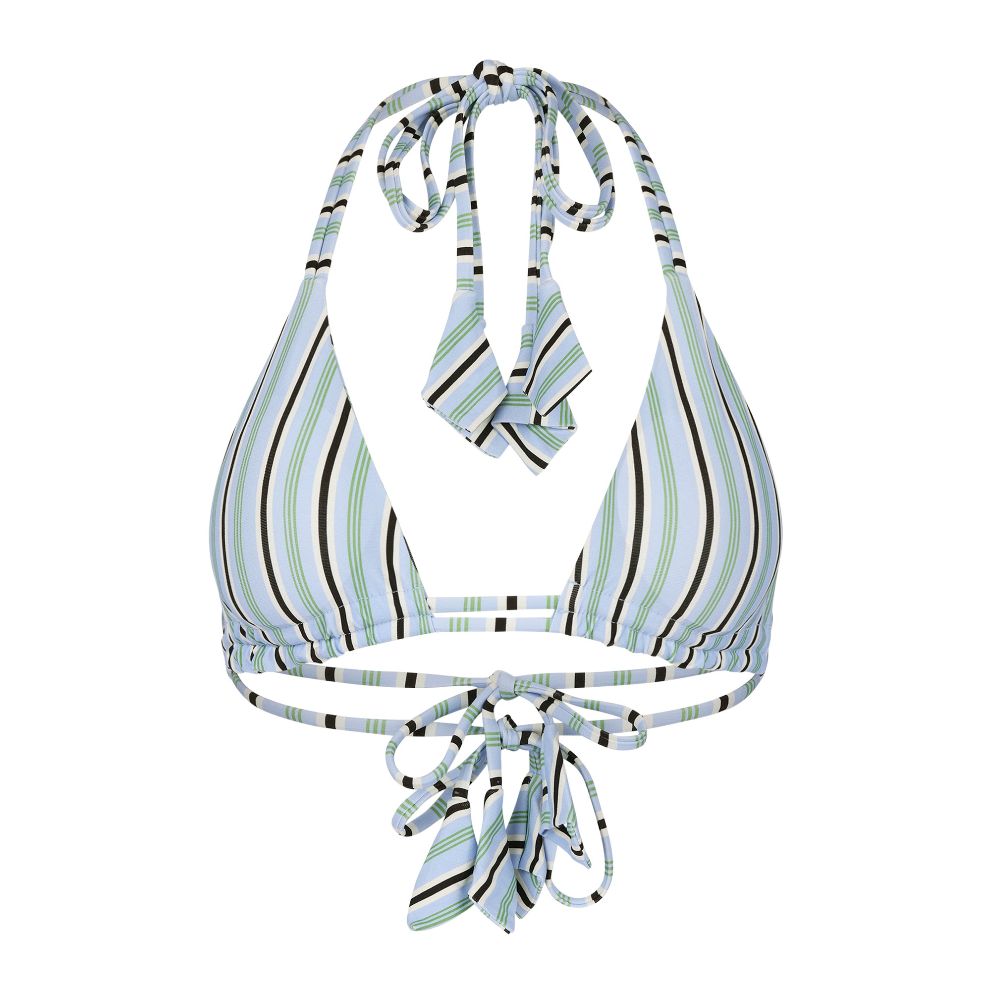 Marbella Tie Top - Seaglass Stripes