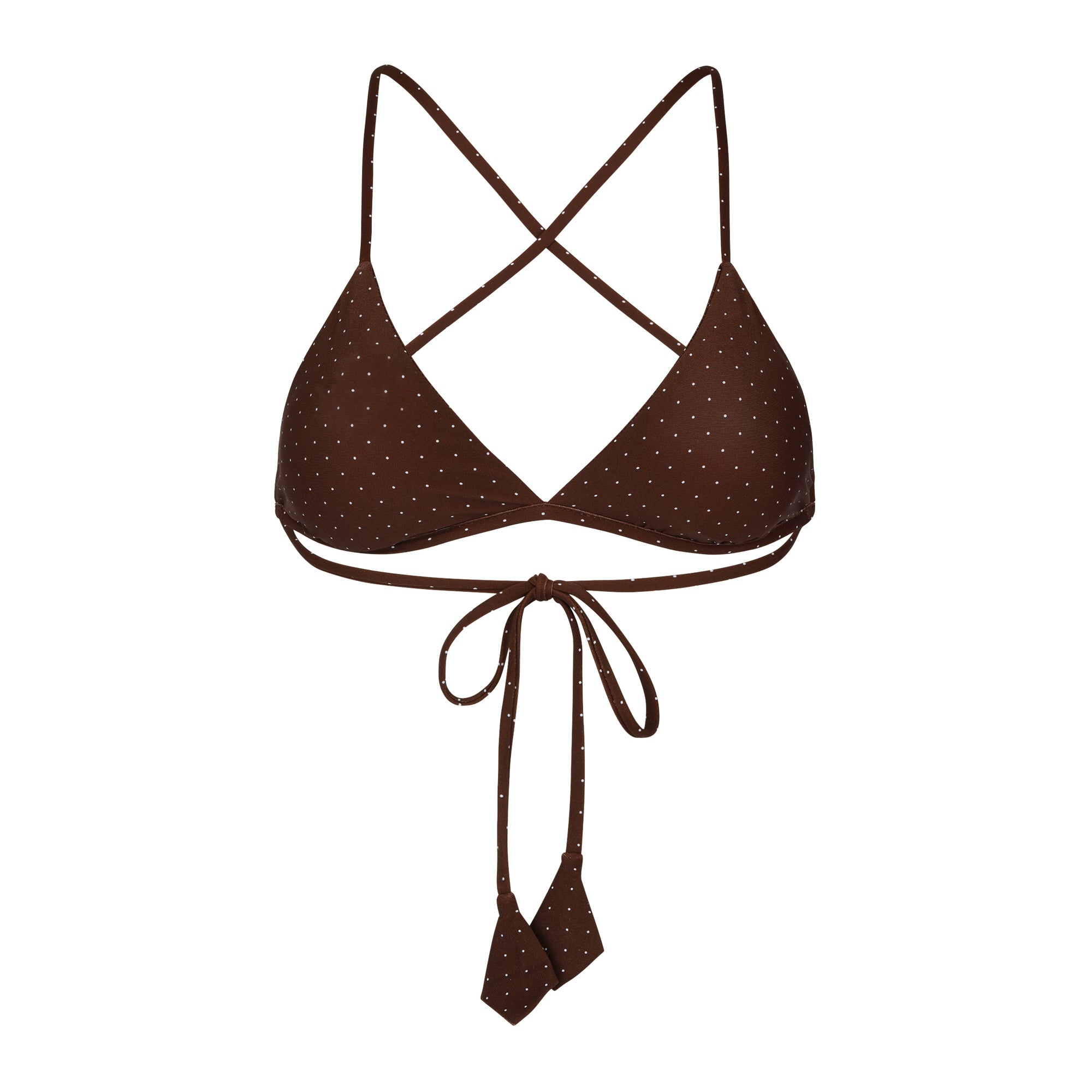 Palma Cross Top - Espresso Dots