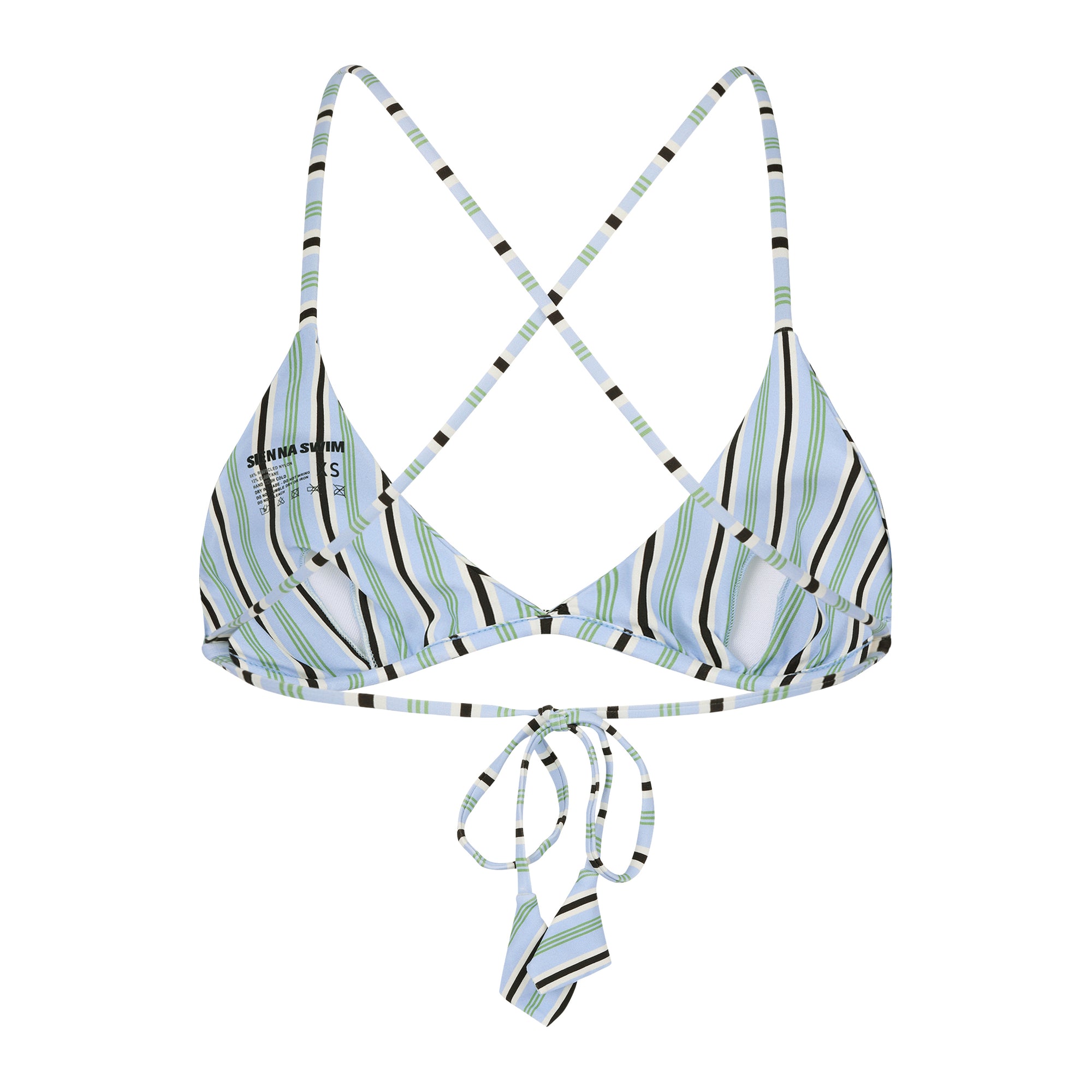 Palma Cross Top - Seaglass Stripes