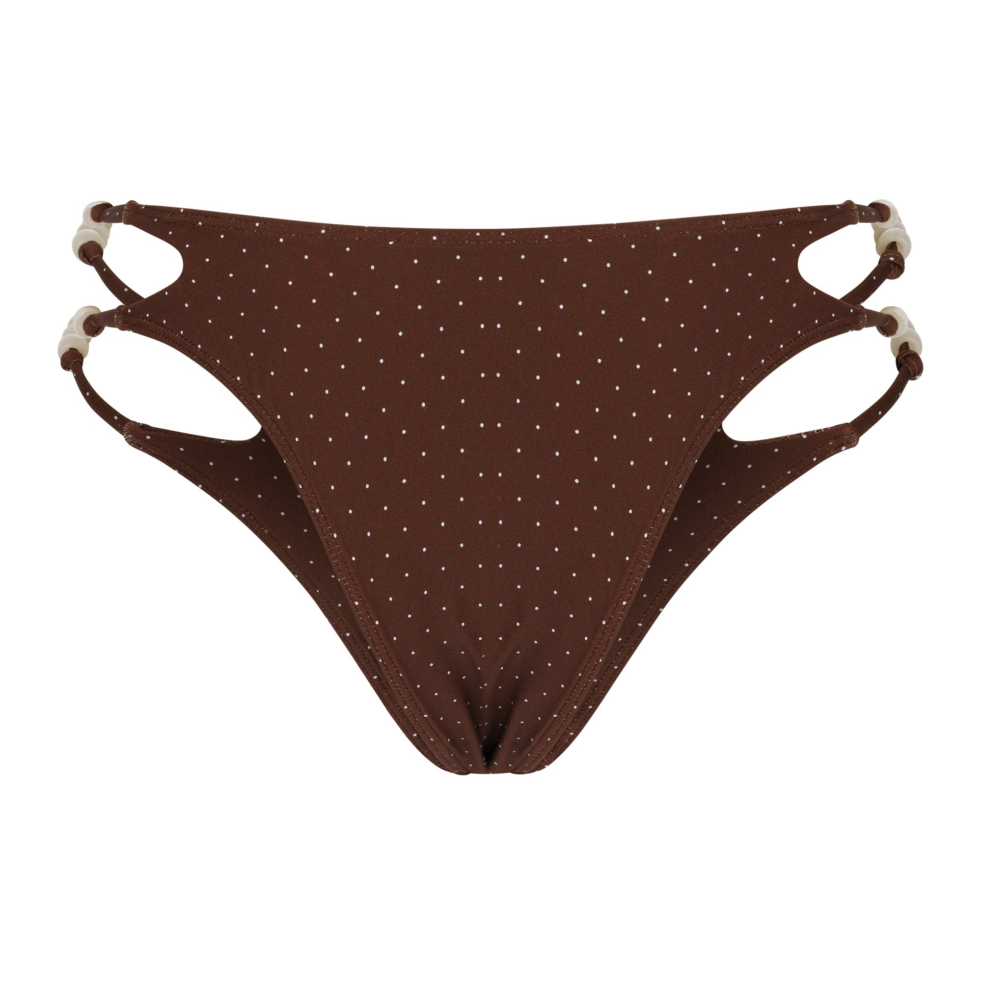 Paloma Beaded Bottom - Espresso Dots