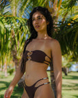 Paloma Beaded Bottom - Espresso Dots