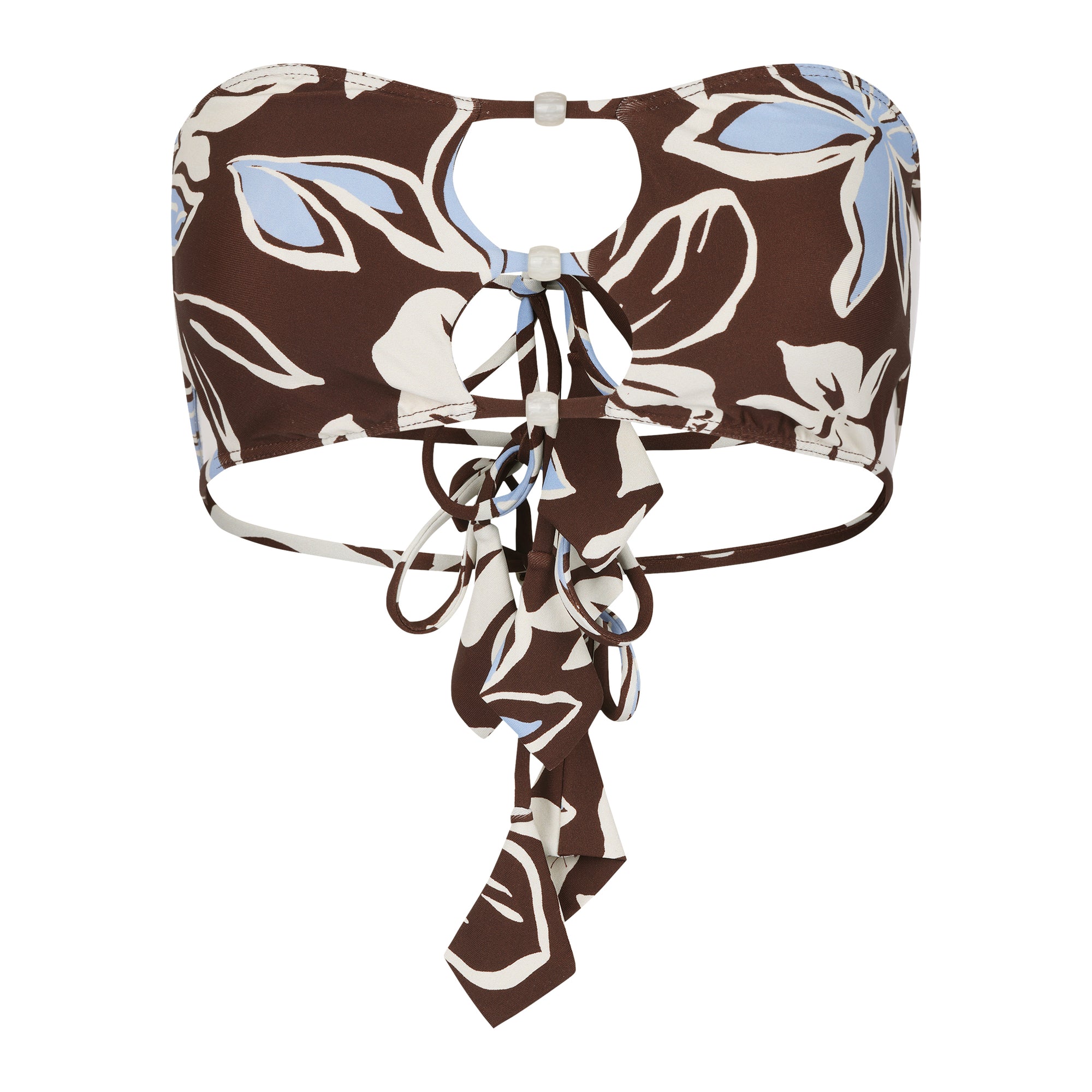 Paloma Beaded Bandeau Top - Island Bloom